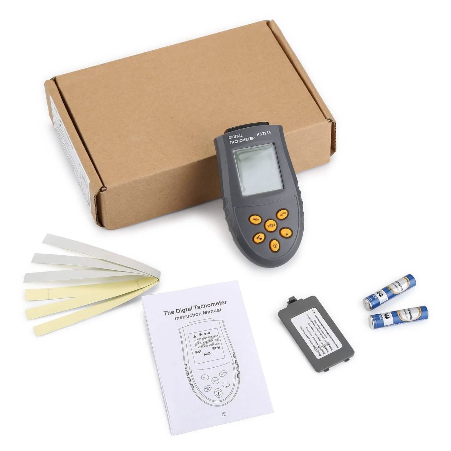Digital Tachometer 2.5~99,999 RPM Accuracy Non-Contact Laser Photo Tachometer DailySale