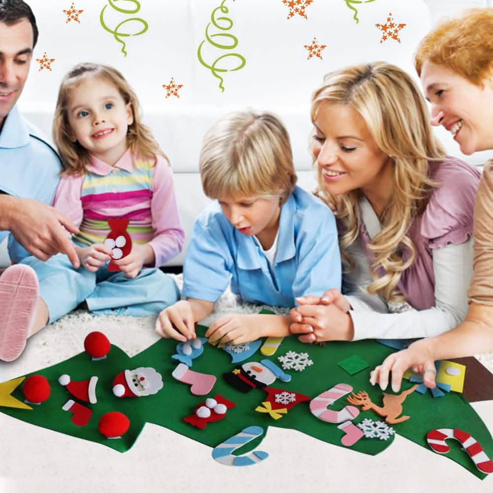 DIY Felt Christmas Tree Set with Ornaments DailySale