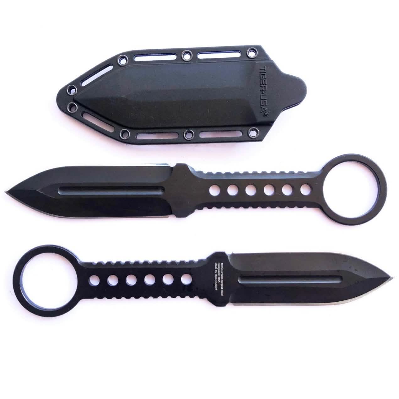 Double Edge Boot Knife Full Tang with Clip DailySale