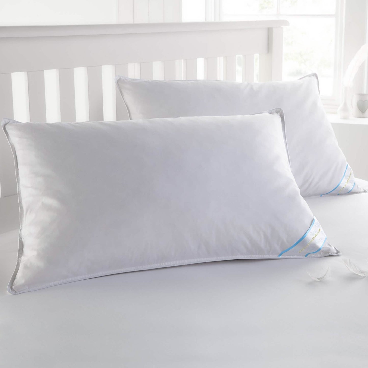 2-Pack: Beauty Sleep 100% Cotton-Covered Duck Feather Pillows DailySale
