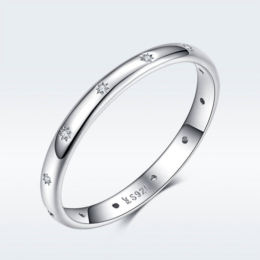 925 Sterling Silver Size 6.0 Plated Platinum PavƩ Setting CZ Ring for Women Bids.com