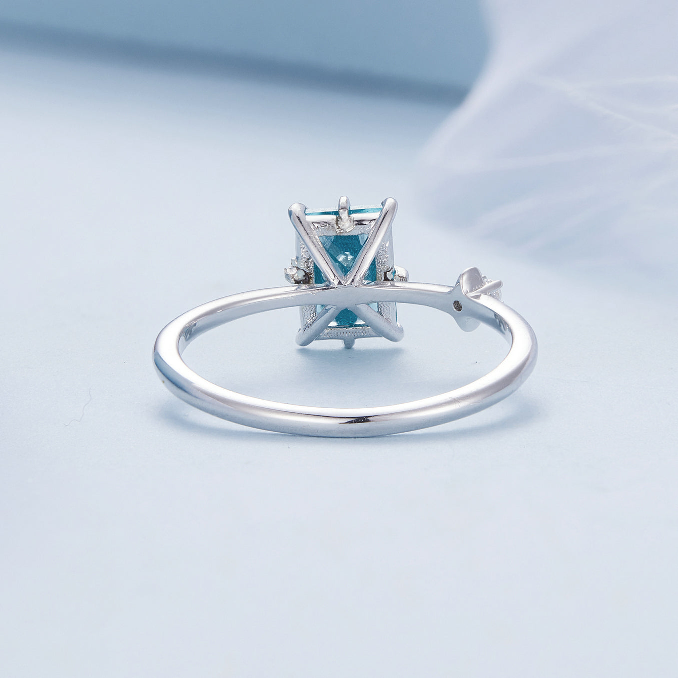 925 Sterling Silver 1.40mm Width CZ & Glass Ring Size 6 for Women Bids.com
