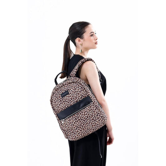 Earthy Leopard 13-14 inch MacBook / Laptop Backpack Mizuri Leather