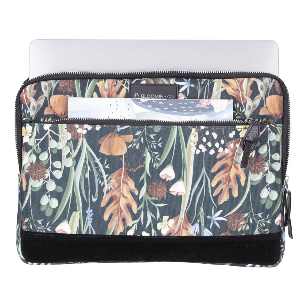 Eco Forest 14 inch Laptop / MacBook Sleeve Mizuri Leather