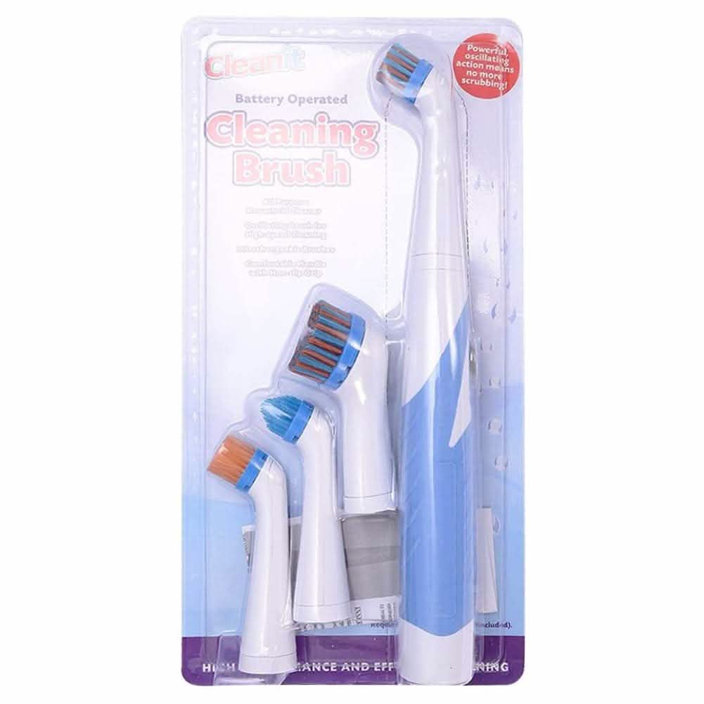 Electric Cleaning Brush with Household All Purpose 4 Brush Heads DailySale