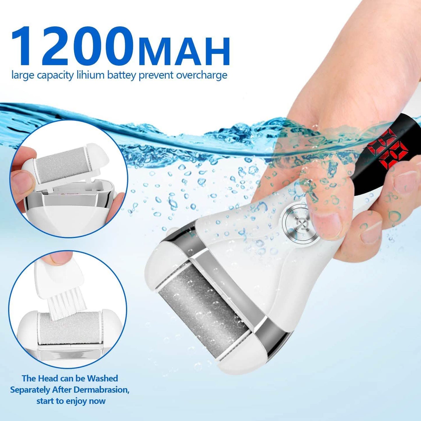 Elmchee Rechargeable Foot Callus Remover Kit DailySale