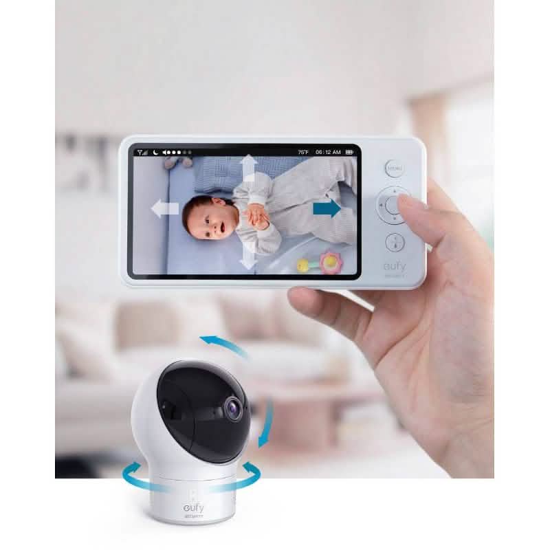 eufy SpaceView Pro 5" 720p Video Baby Monitor Pan&Tilt Camera 2-Way Audio (New Open-Box) DailySale