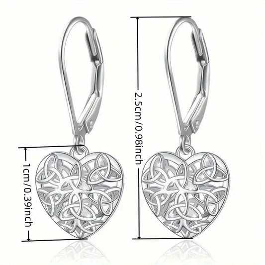 Exquisite Hollow Heart-Shaped Hoop Earrings DailySale
