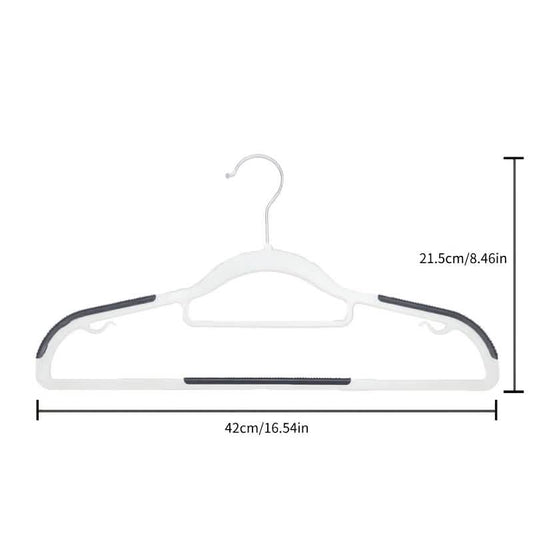 10-Pack: Heavy-Duty Plastic Anti-Skid Clothes Hangers DailySale