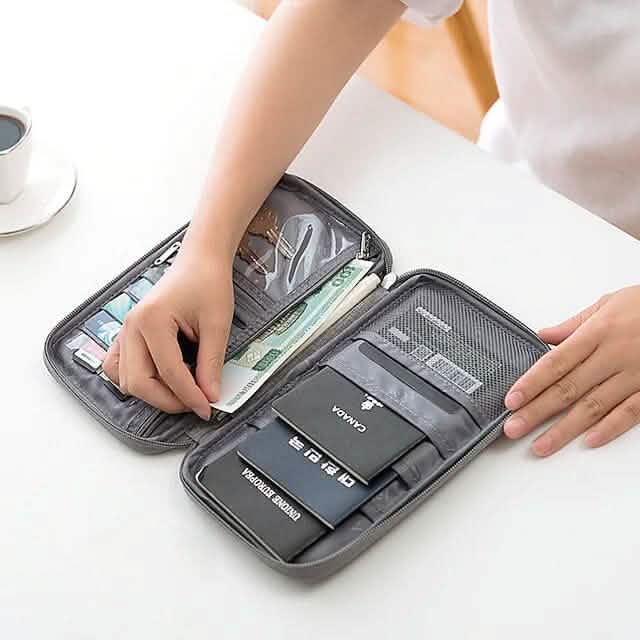 Family Travel Document Organizer Capacious Passport Holder Wallet DailySale