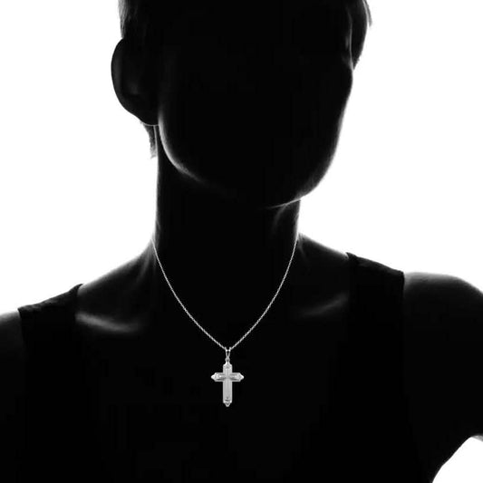 Fine Silver Cross Necklace DailySale
