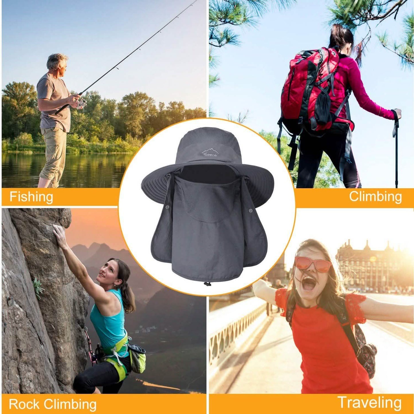 Fishing Bucket Hat Breathable Wide Brim DailySale