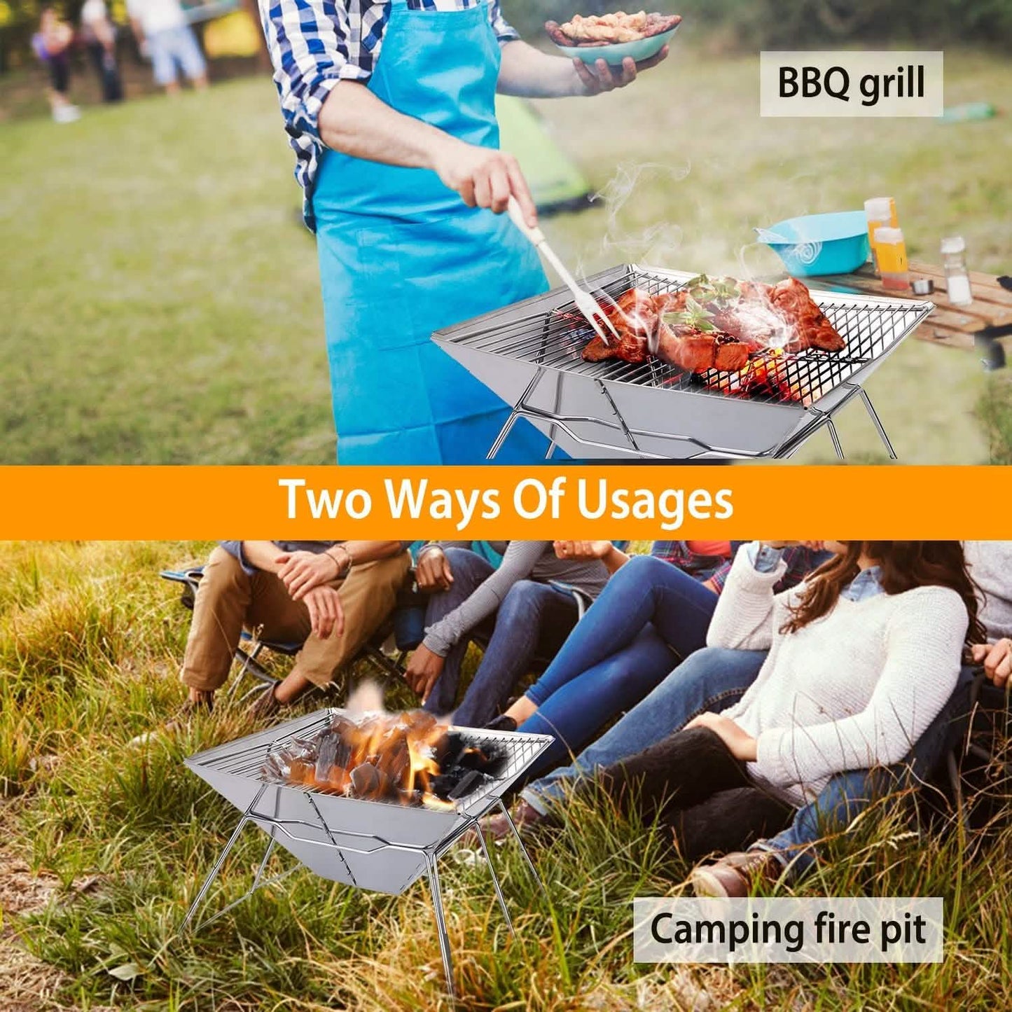 Foldable BBQ Grill DailySale