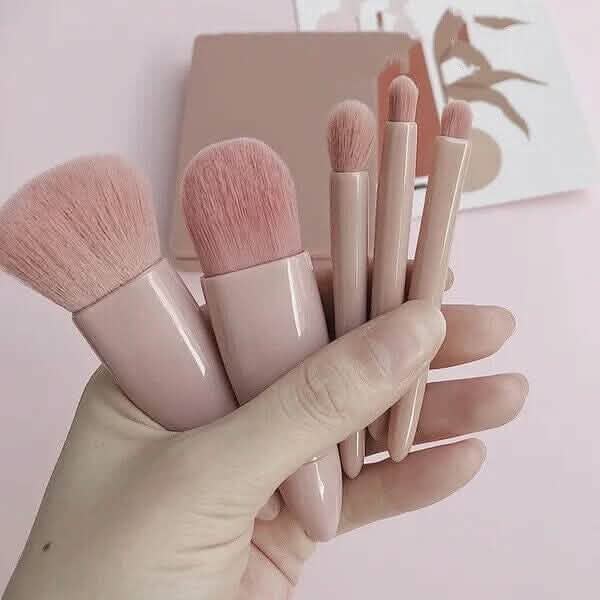 Foundation Brushes with Mirror Multi-purpose Foundation Powder Lip Eye Shadow Brushes Kit DailySale