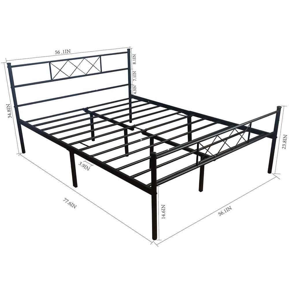 Full Size Bed Frame with Headboard DailySale