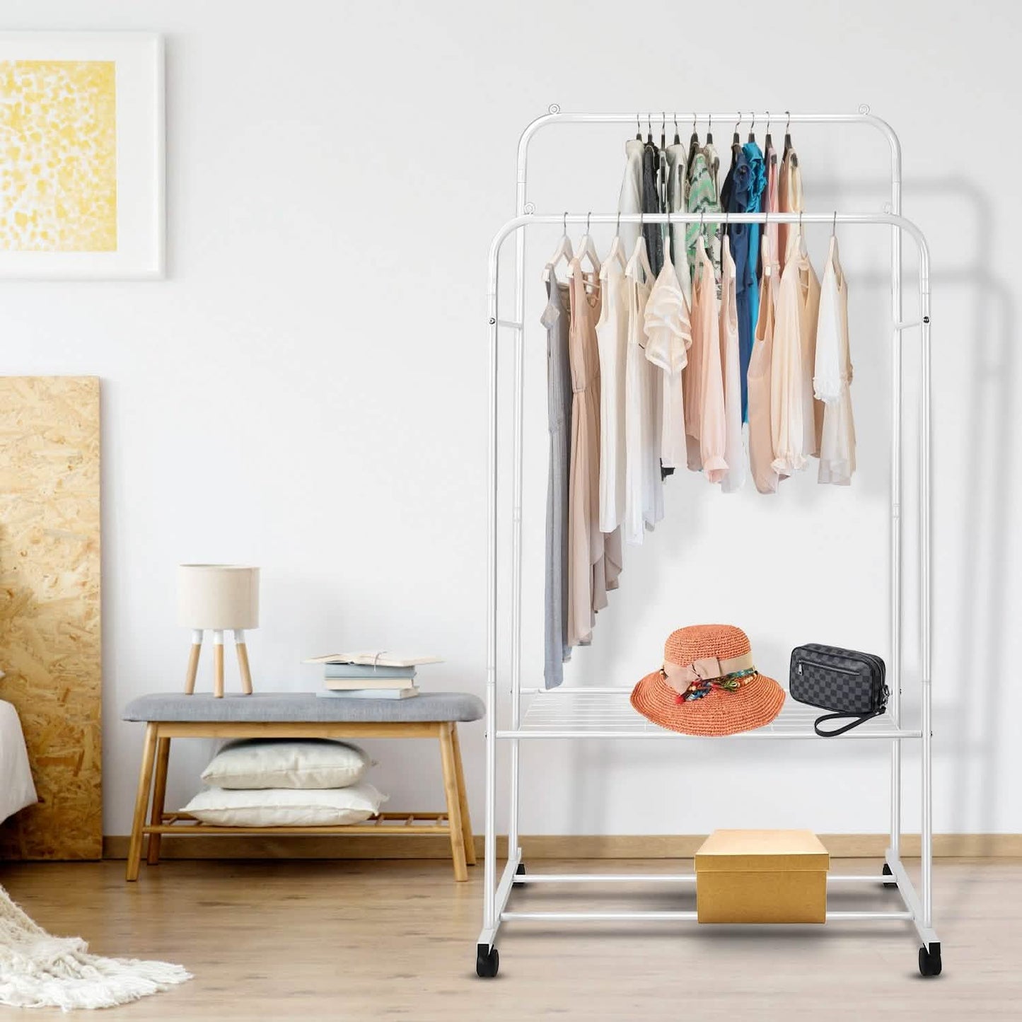 Garment Hanging Rack Clothing Rail Organizer DailySale