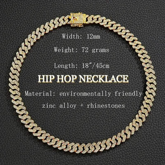 Geometric Bling Hip-Hop Cuban Chain Neckiace DailySale
