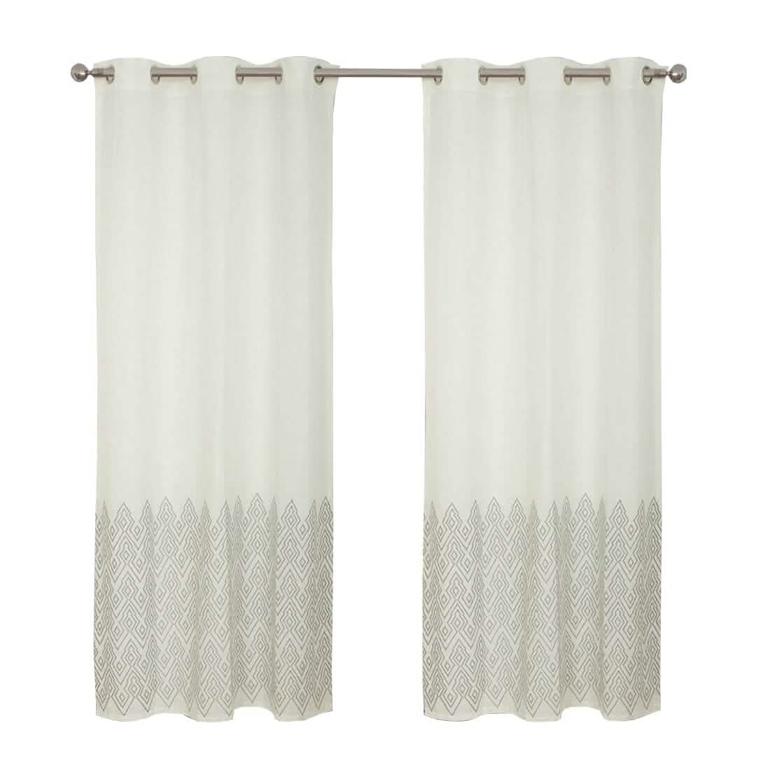 2-Piece Set: Global Mali Embroidered Window Panel Pair DailySale
