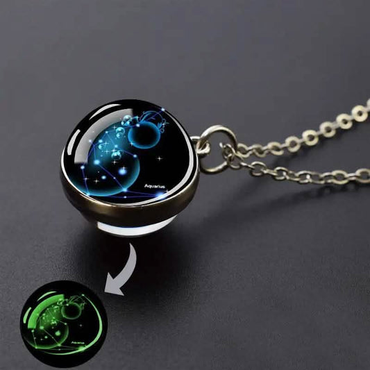 Glow-in-the-Dark Zodiac Pendant Necklace DailySale