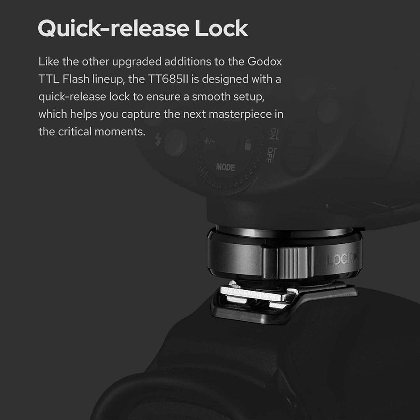 Godox Camera Flash Speedlight for Sony TT685IIS TT685II-S 2.4G Wireless HSS GN60 Flash (Refurbished) DailySale