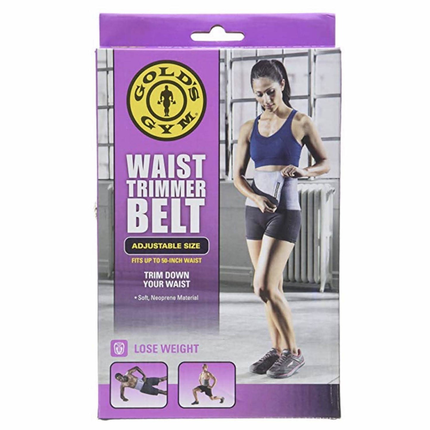 Gold's Gym Waist Trimmer Belt - Adjustable Size fits up to 50 inch DailySale