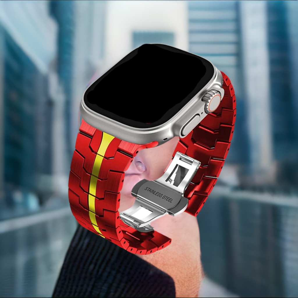 Stainless Steel Link Bracelet Band for Apple Watch - Wristwatchstraps.co