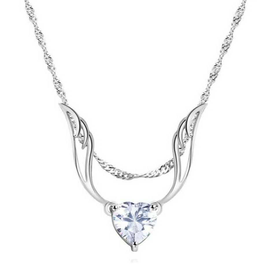 Guardian Angel Wing Necklace Made with Swarovski Crystal DailySale