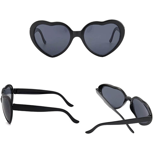 Heart Shaped Sunglasses EDM Festival Light Changing Eyewear Heart Effect DailySale