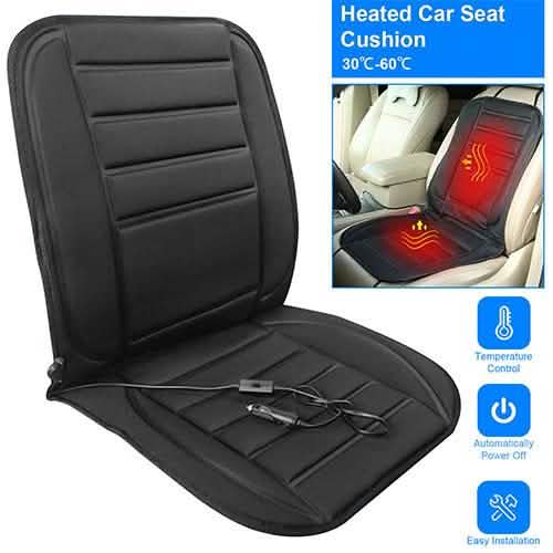 Heated Car Seat Cushion with Adjustable Temperature Controller DailySale