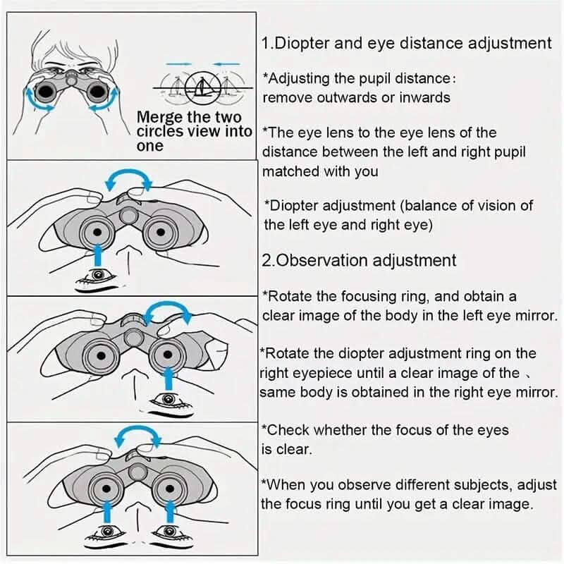 High-Definition Binocular Telescope with Night Vision DailySale