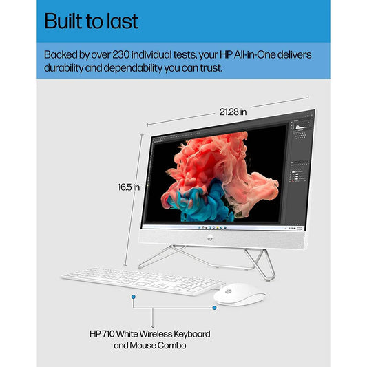 HP All-in-One Bundle PC, 23.8" FHD Touchscreen Display, Intel Core i5-1235U 8GB RAM 512GB SSD (Refurbished) DailySale