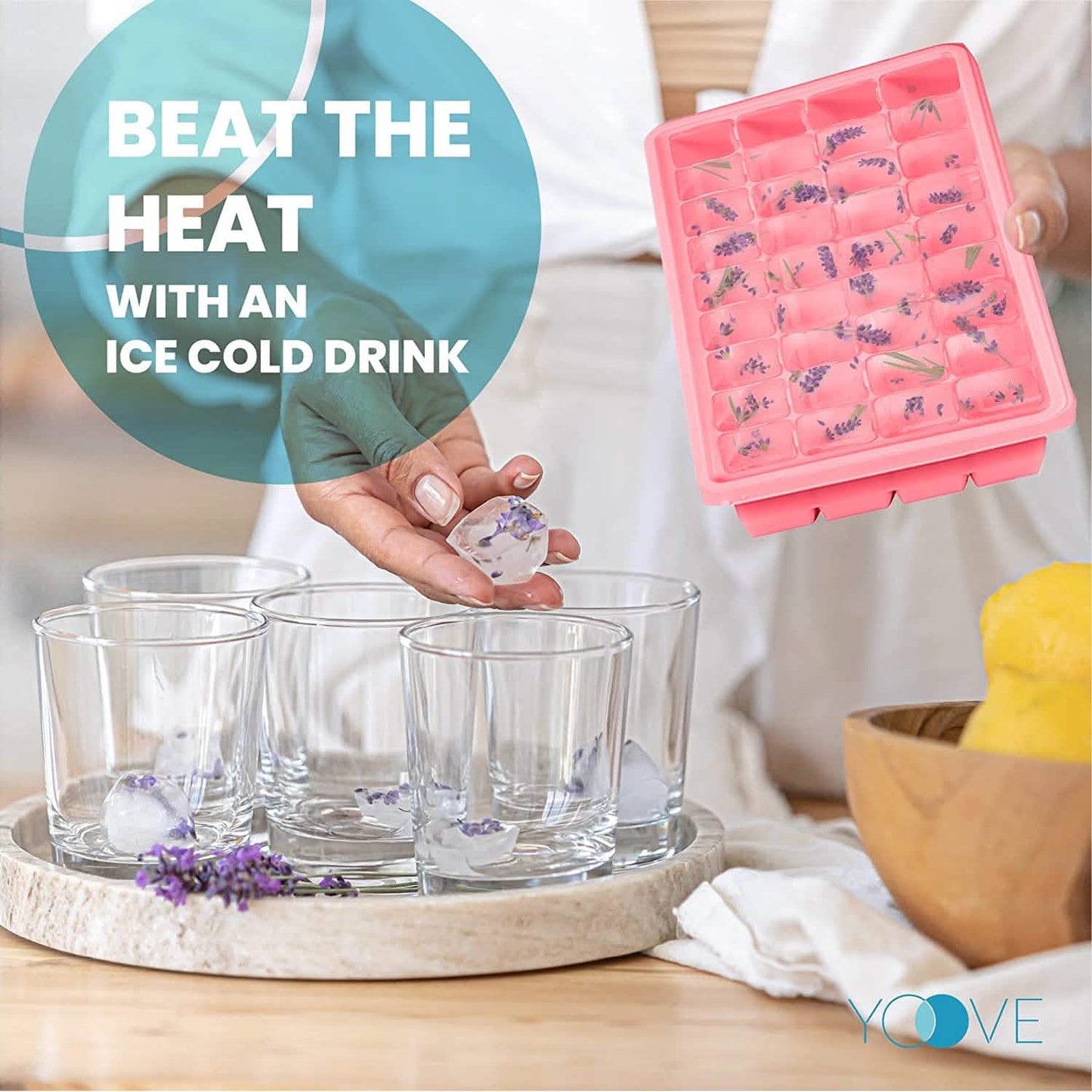 Ice Cube Tray with Lid and Bin DailySale