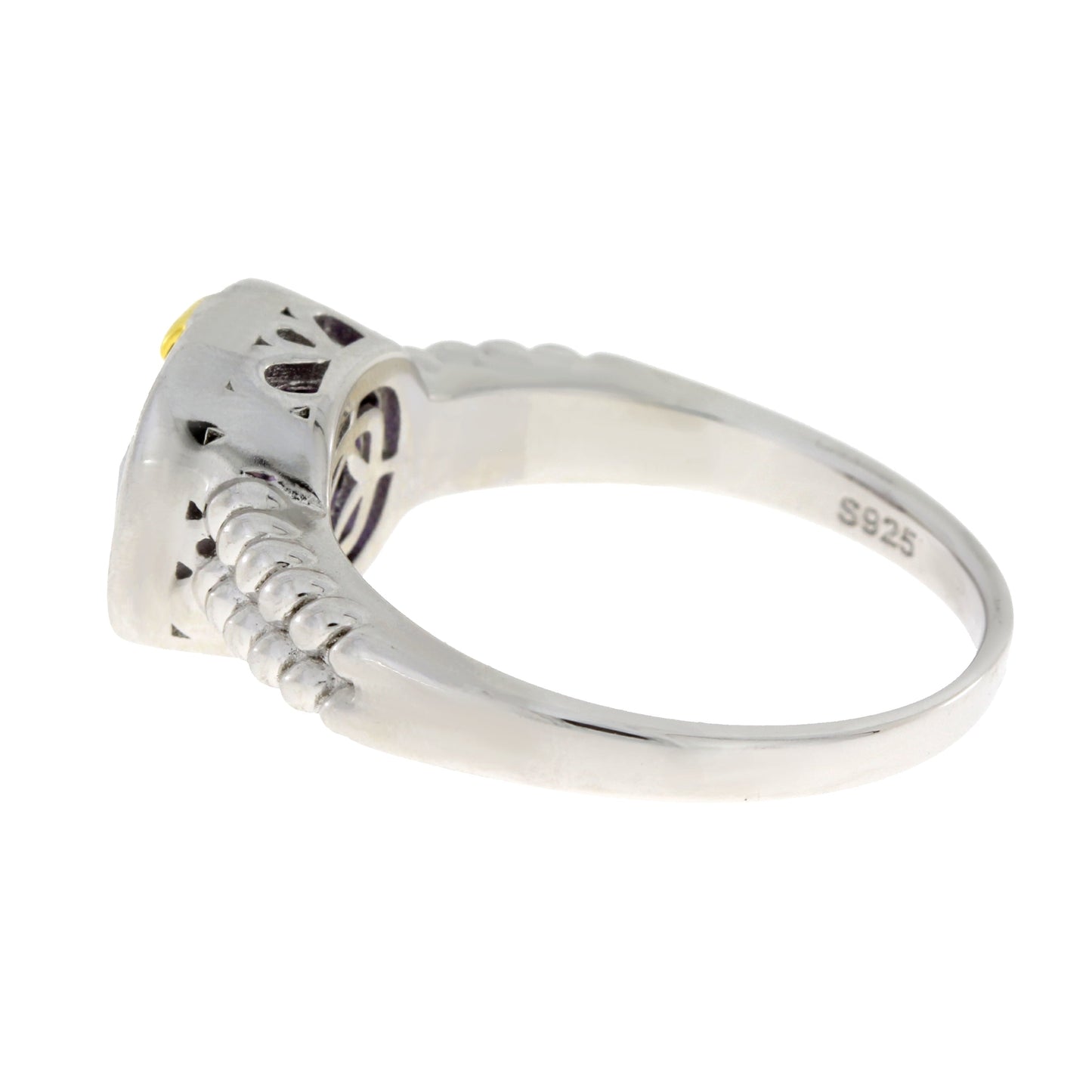 Genuine Cubic Zirconium Ring Sterling Silver Bids.com