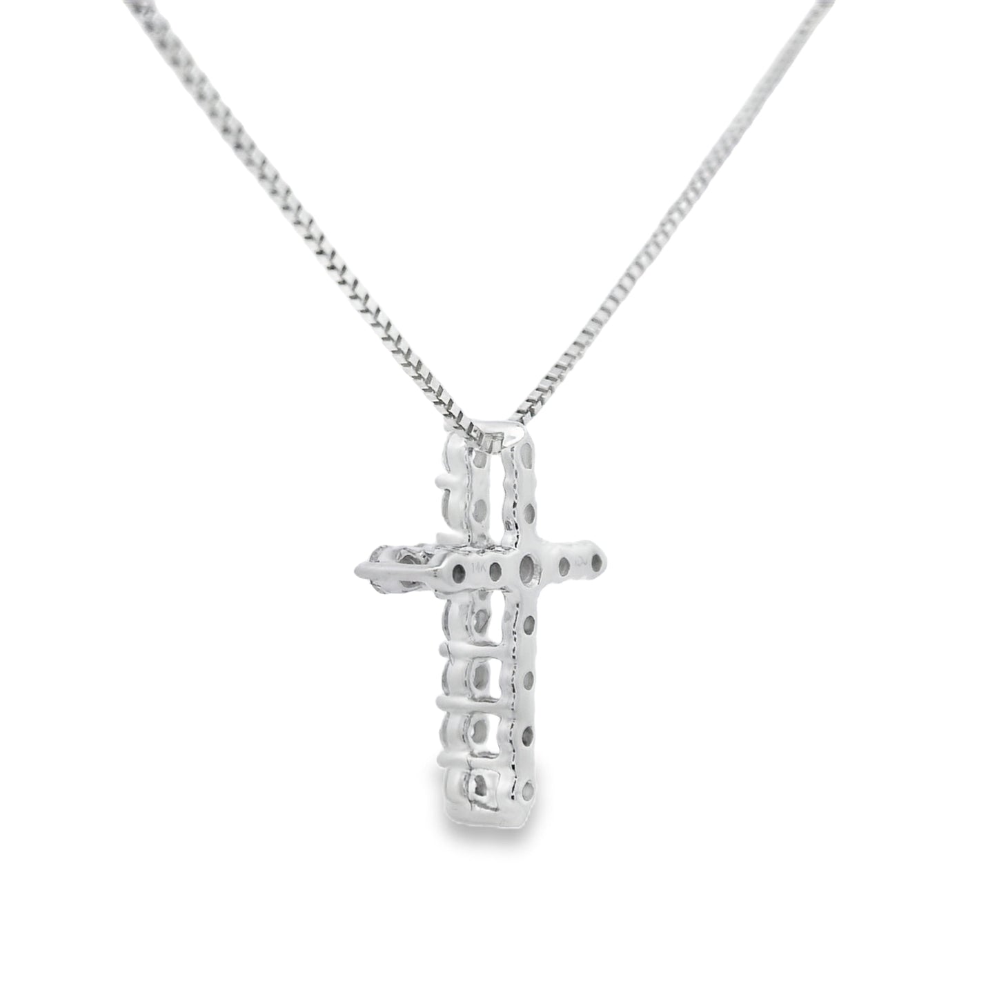 .15ct Diamond Cross Religious Pendant 14KT Yellow Gold Bids.com