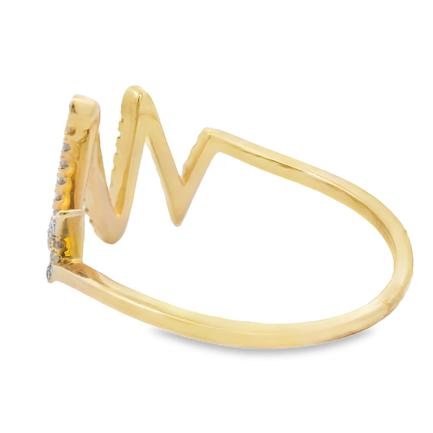 Natural .15ct Diamond Ring 14KT Yellow Gold Bids.com