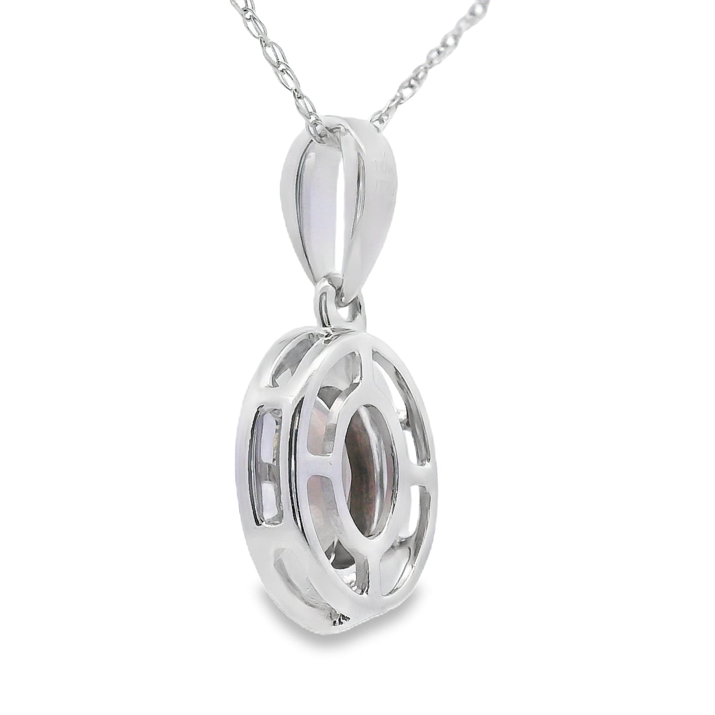.42ct Quartz Diamond Fashion Pendants 10KT White Gold Bids.com