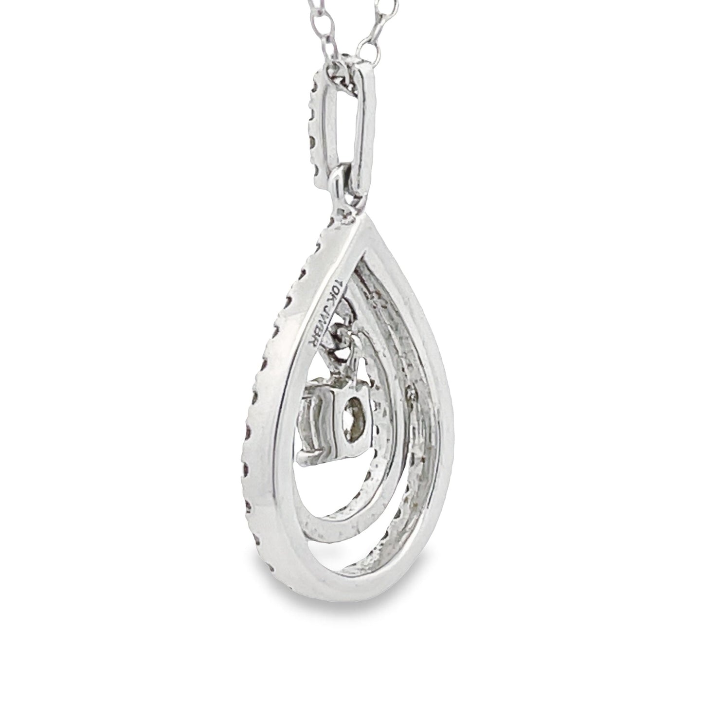 Genuine .77ct Diamond Fashion Pendants 10KT White Gold Bids.com