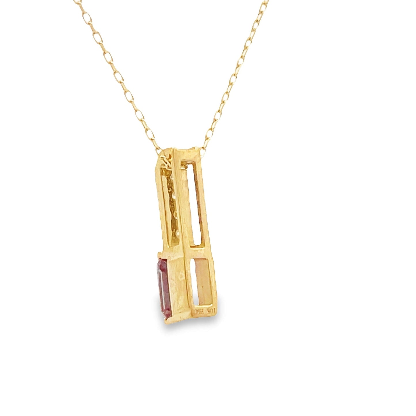 Created Alexandrite Fashion Pendants 10KT Yellow Gold Bids.com