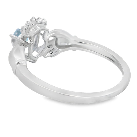 Natural Blue Topaz Ring Sterling Silver Bids.com