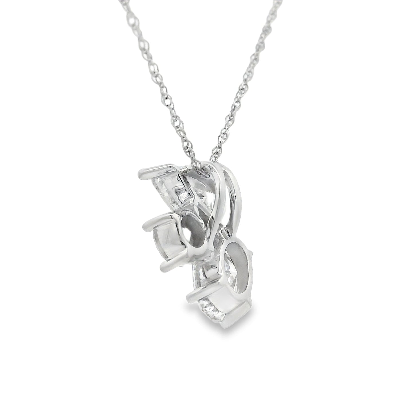 Lab Grown Diamond Fashion Pendants 14KT White Gold Bids.com