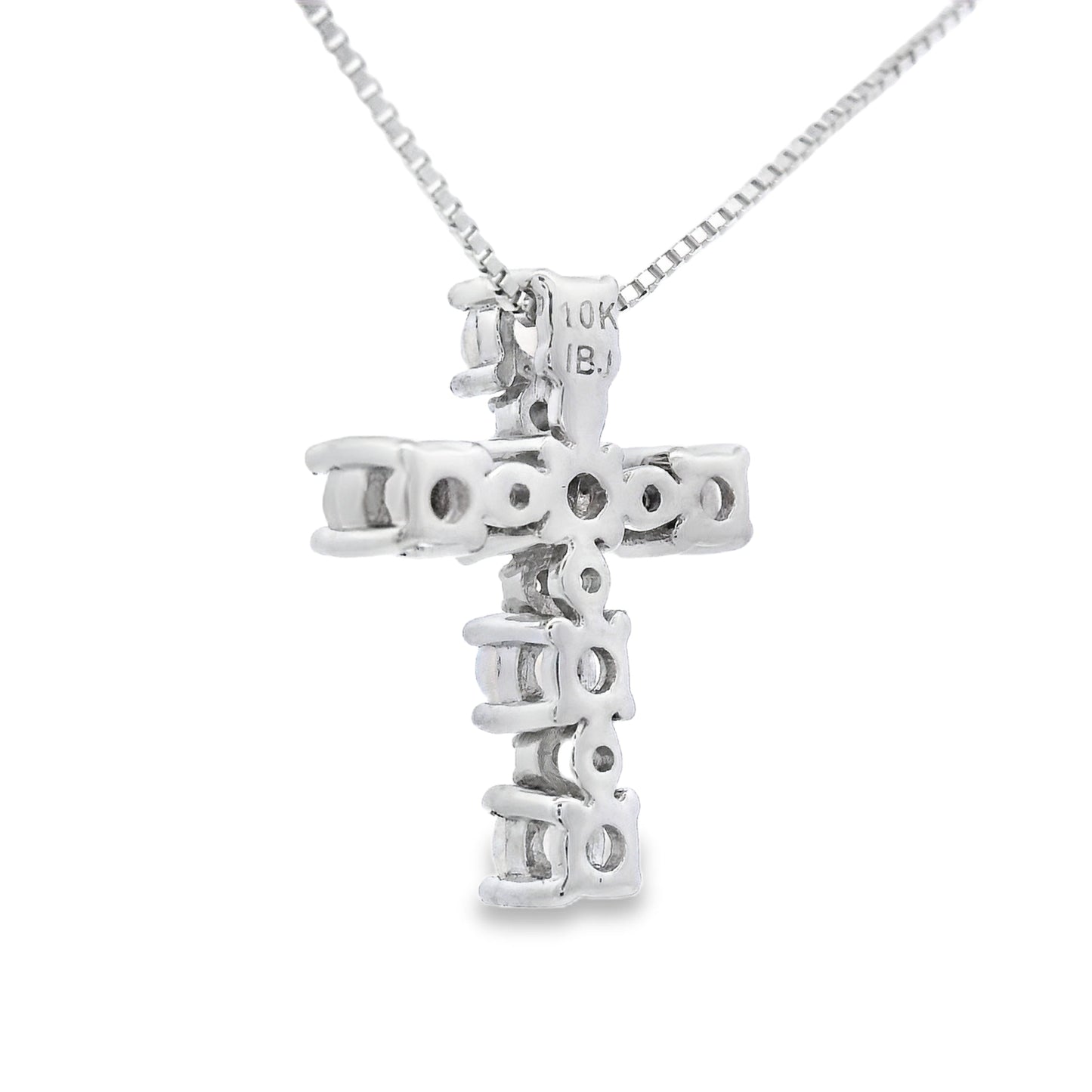 Opal Diamond Cross Religious Pendant 10KT White Gold Bids.com