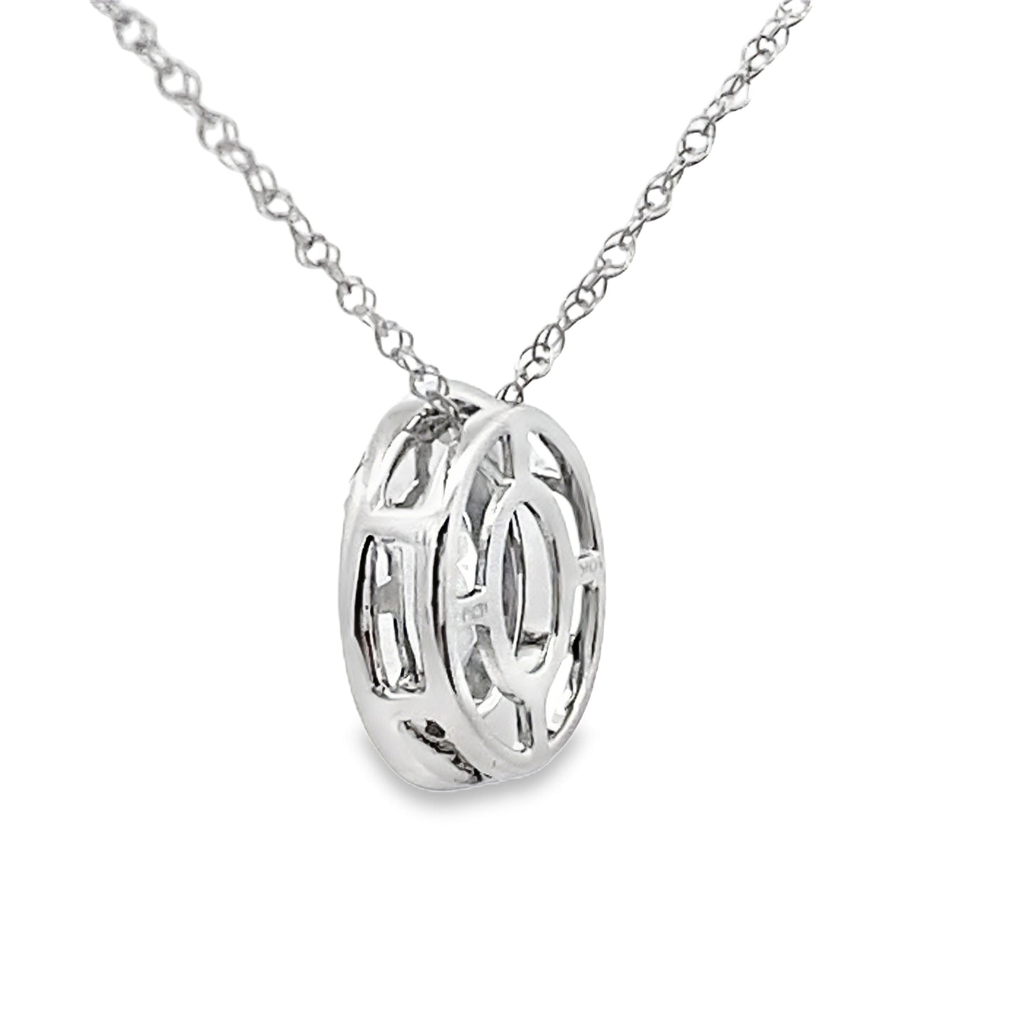 Mystic Fire Topaz Fashion Pendants 10KT White Gold Bids.com
