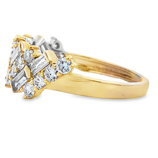 Lab Grown Diamond Fashion band rings 14KT Yellow Gold Bids.com