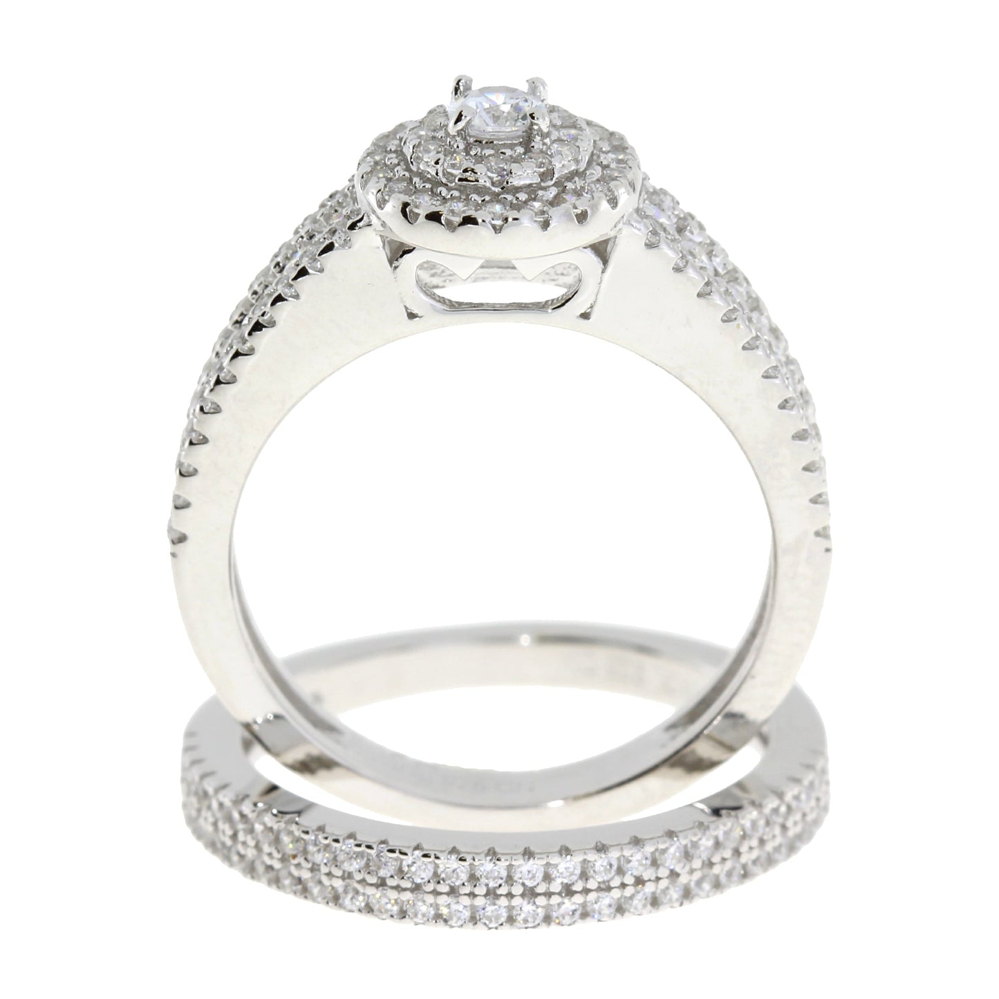 Natural Cubic Zirconia CZ SS Bridal Sterling Silver Bids.com