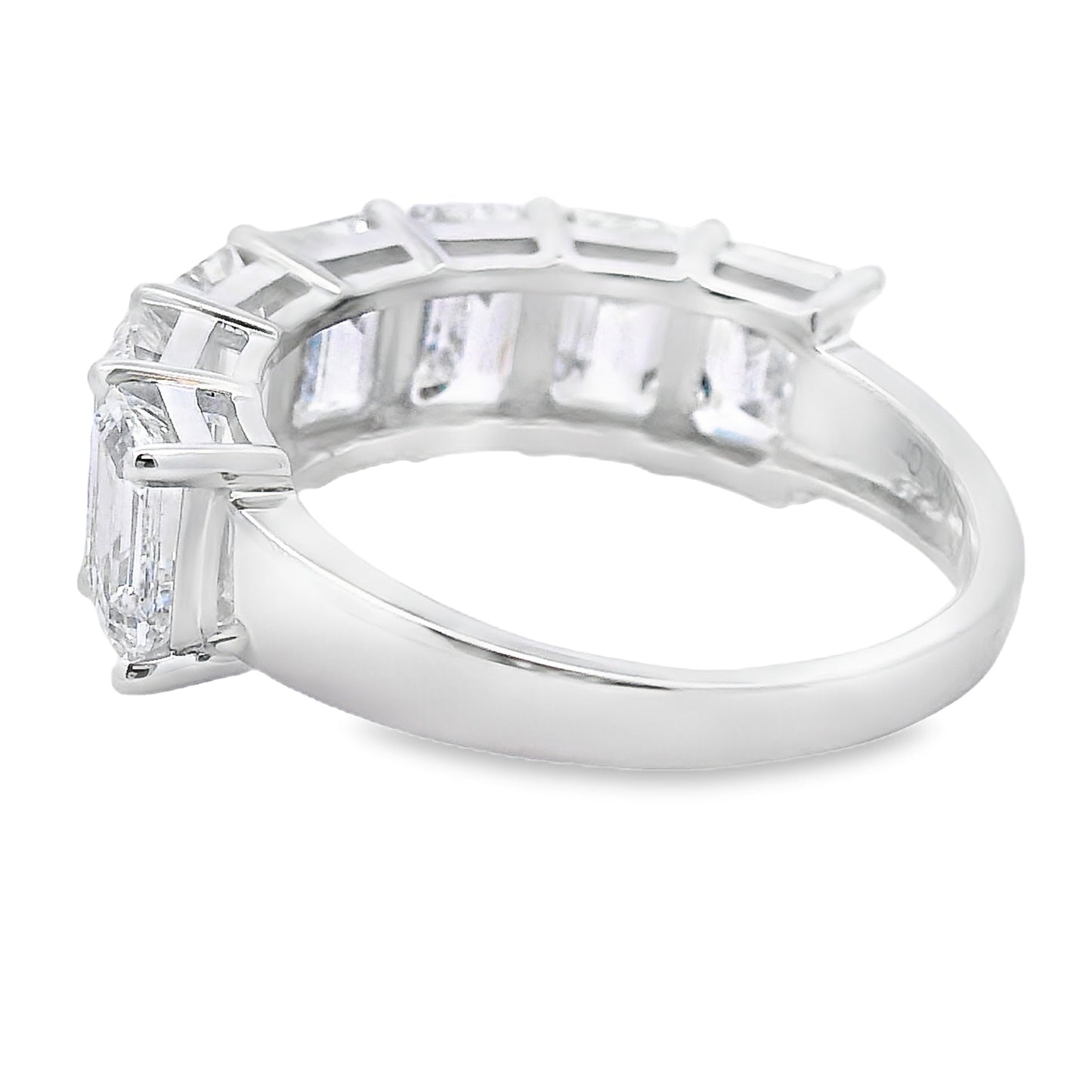 Lab Grown Diamond Fashion band rings 14KT White Gold Bids.com