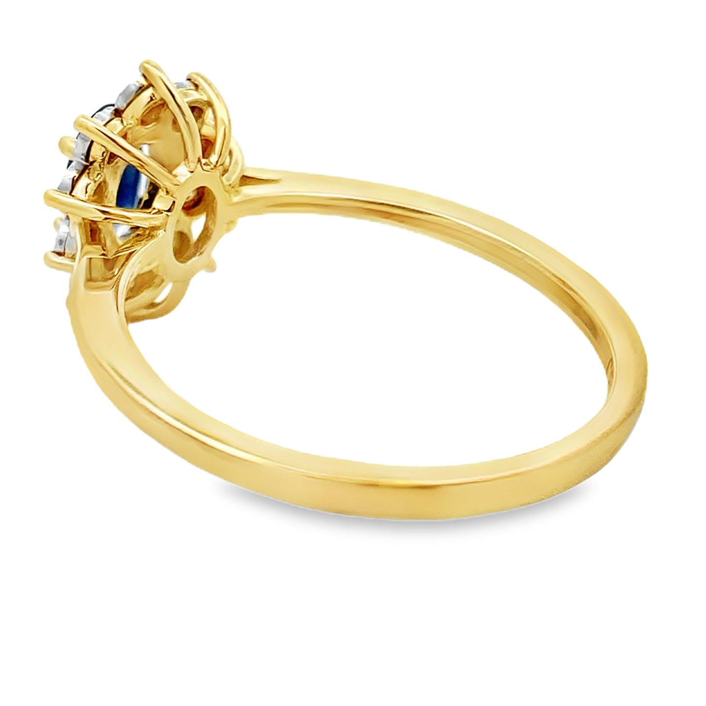 Genuine .63ct Sapphire Diamond Ring 10KT Yellow Gold Bids.com