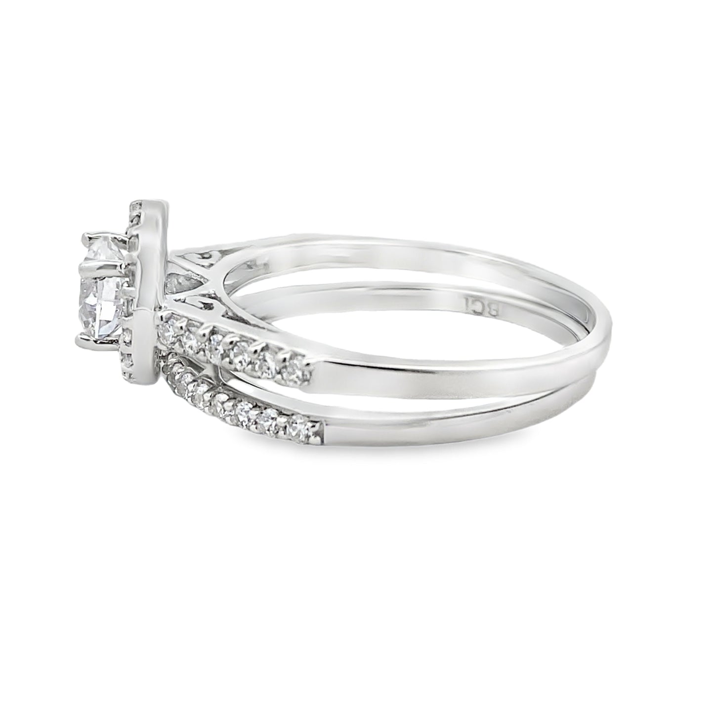 Genuine Cubic Zirconia CZ SS Bridal Sterling Silver Bids.com
