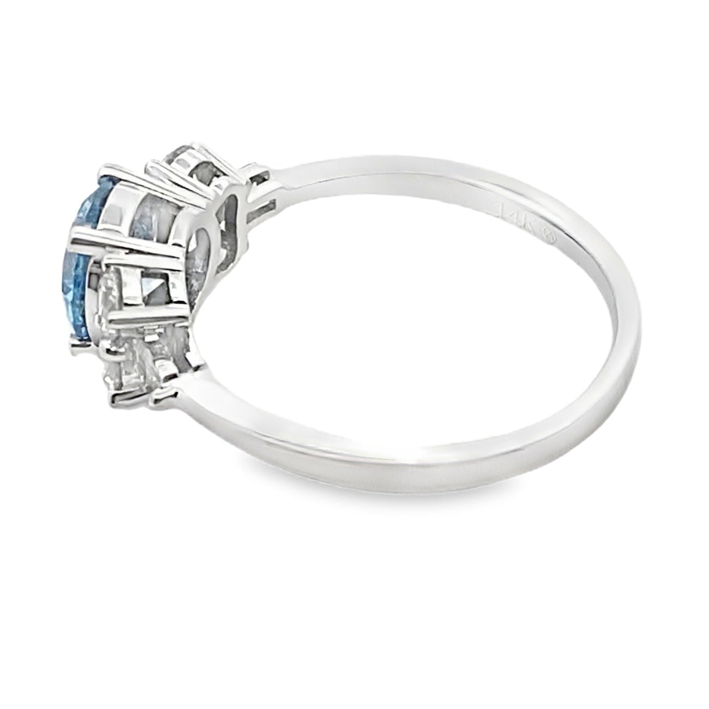 1.85ct Lab Grown Diamond Eng Only 14KT White Gold Bids.com