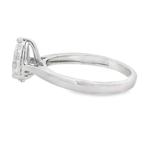 Genuine .75ct Lab Grown Diamond 10KT White Gold Bids.com