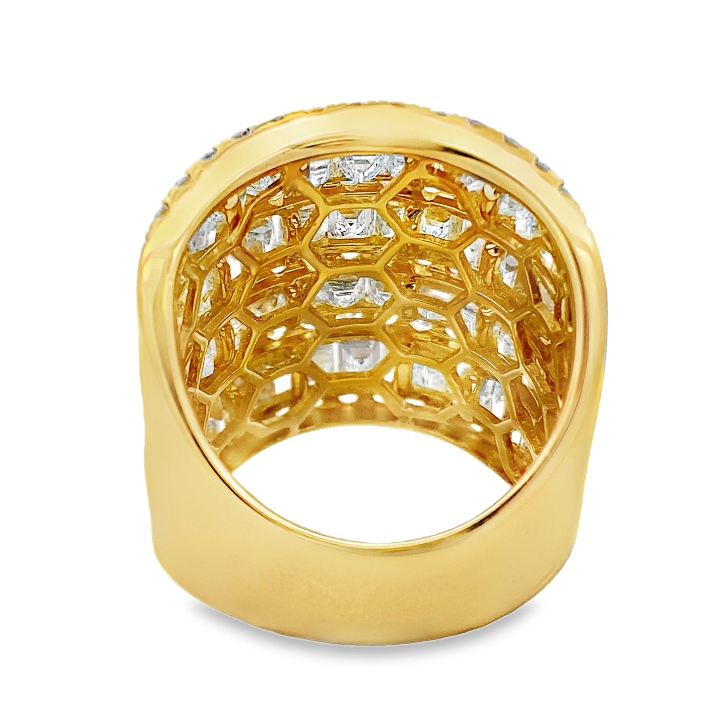 Genuine 6.65ct Diamond Ring 18KT Yellow Gold Bids.com